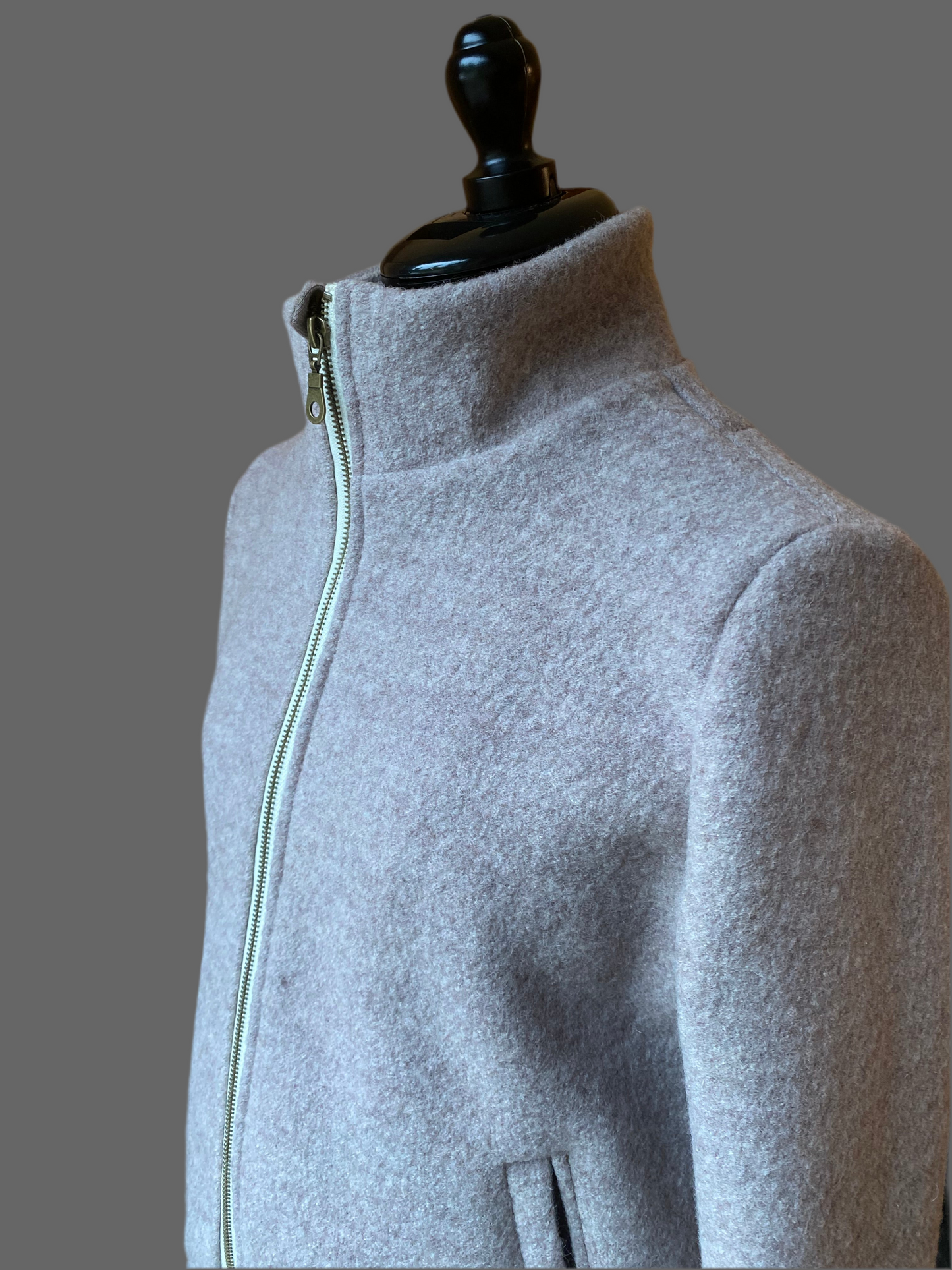 Jacke Wollwalk mit Reißverschluss