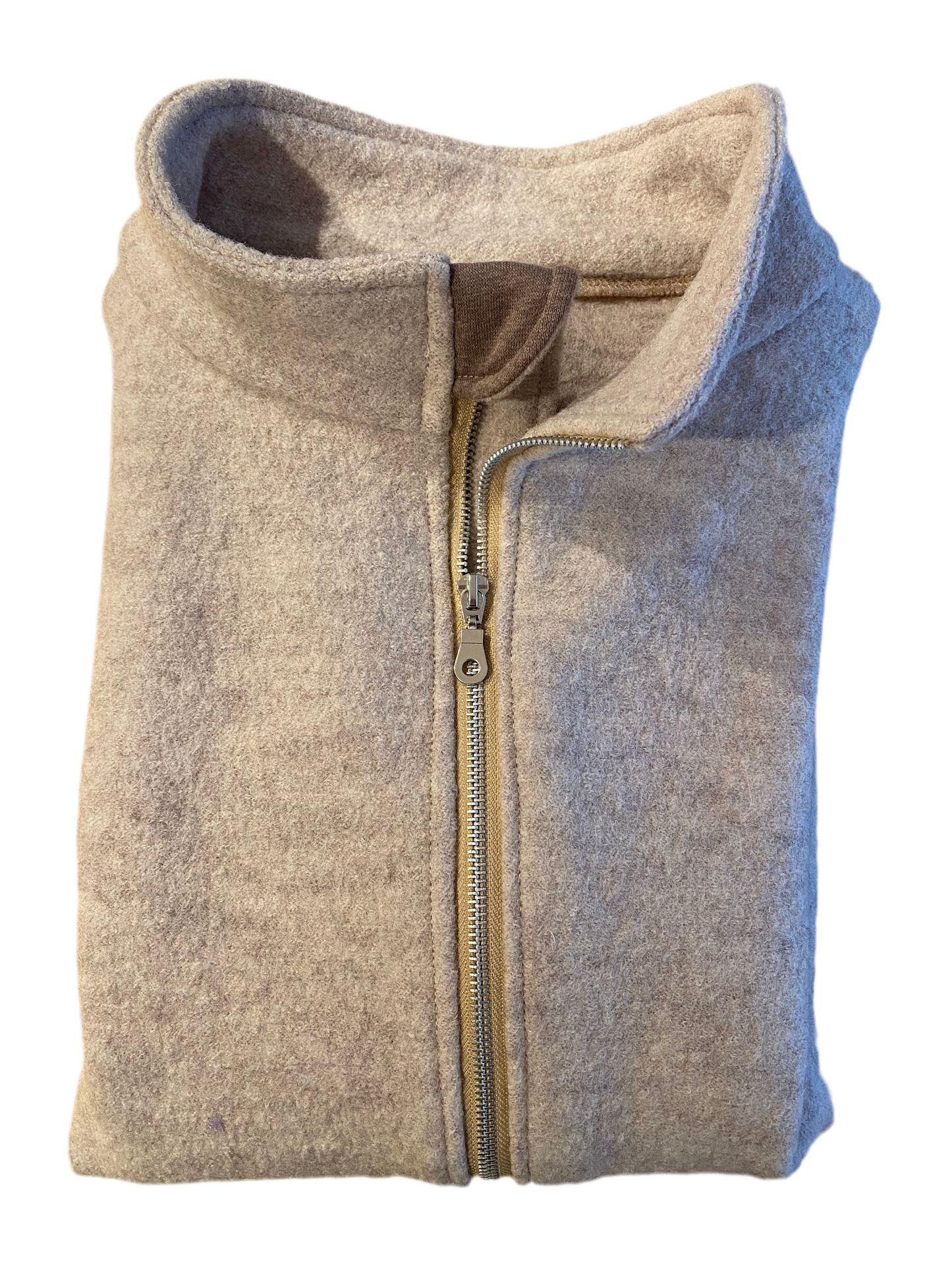 Jacket wool boiled wool with zipper