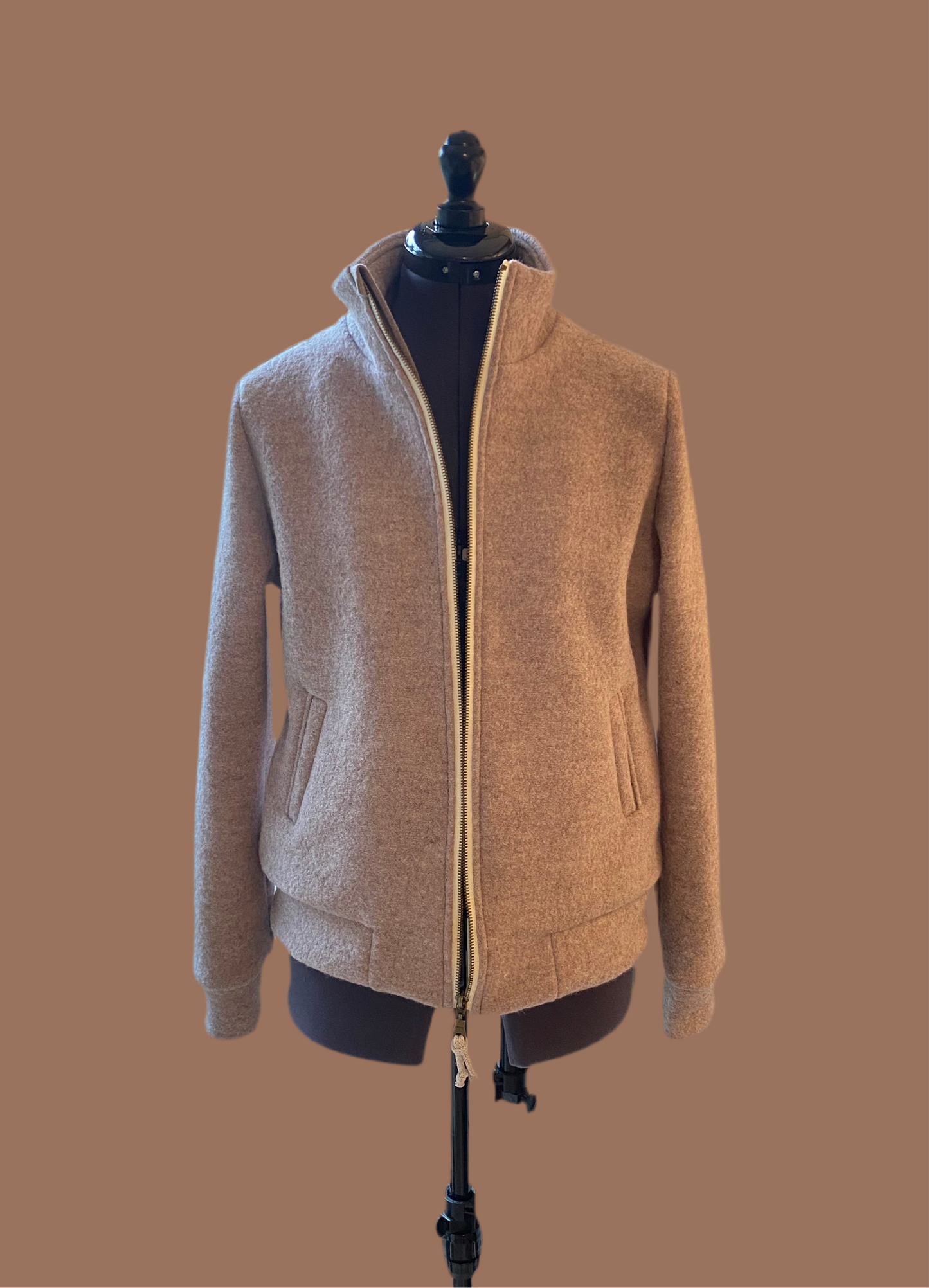 Jacke Wollwalk mit Reißverschluss