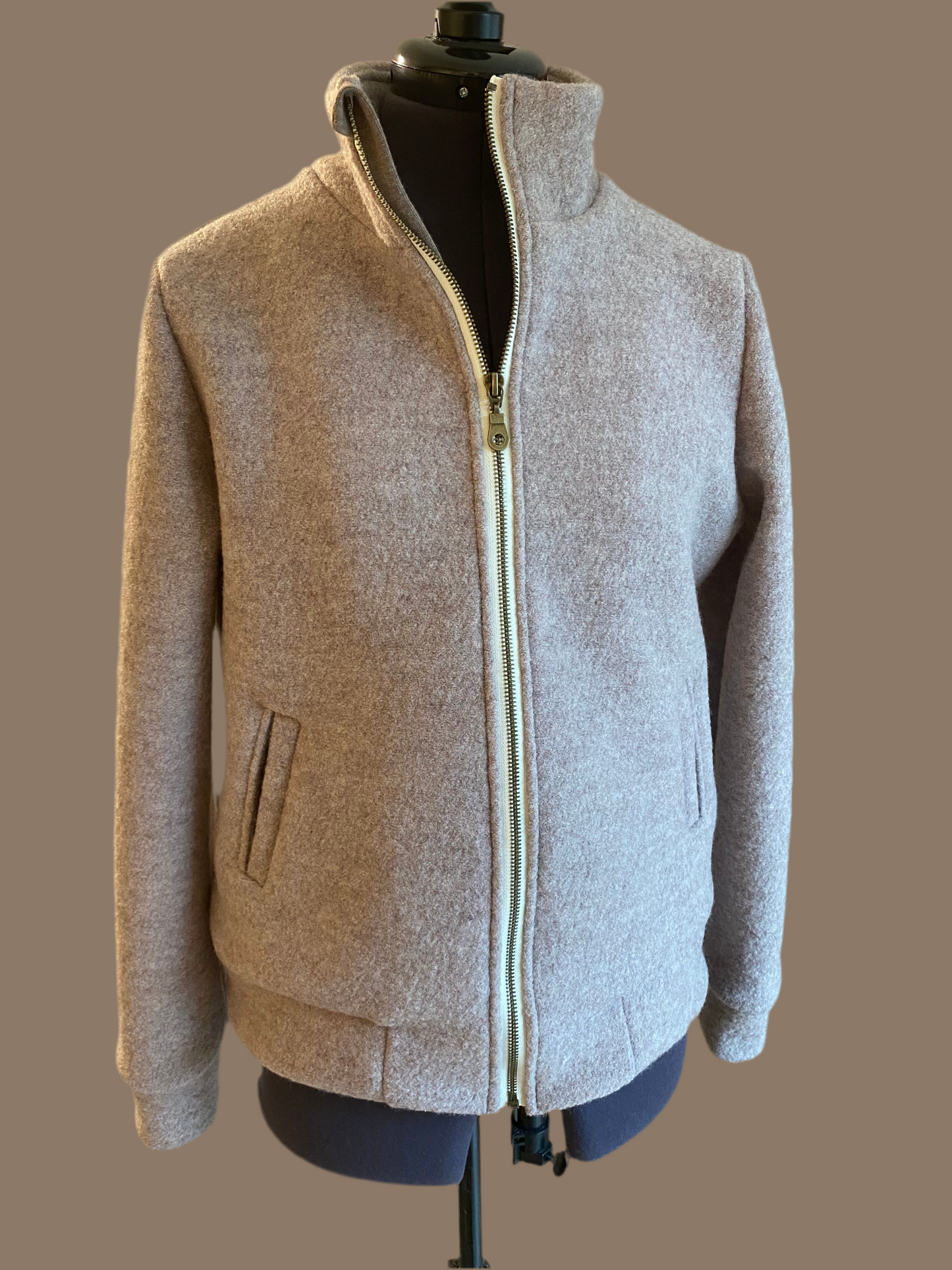 Jacke Wollwalk mit Reißverschluss