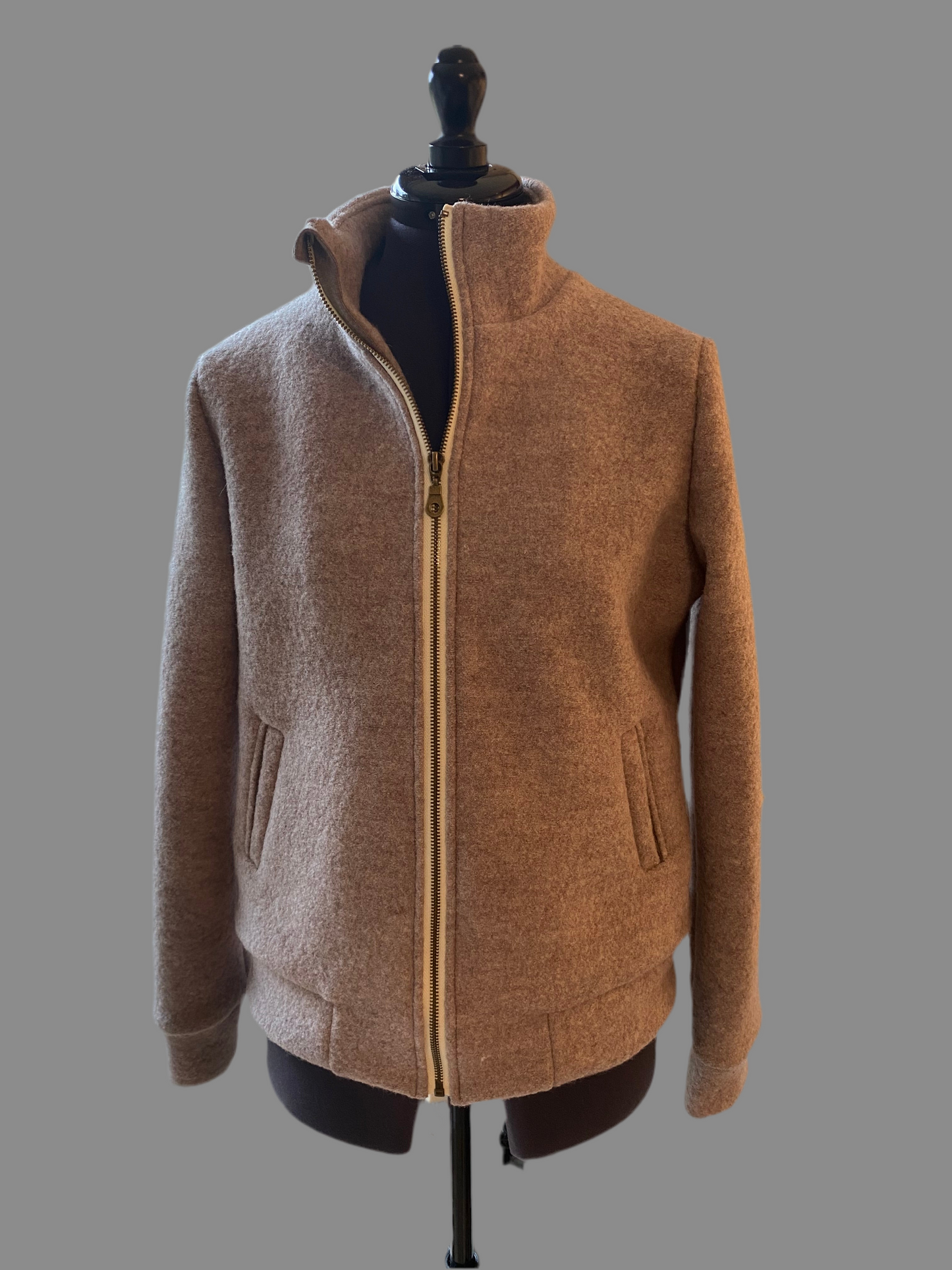 Jacke Wollwalk mit Reißverschluss