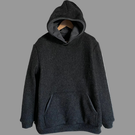 Herren Wollwalk Hoodie mit gefütterter Bauchtasche