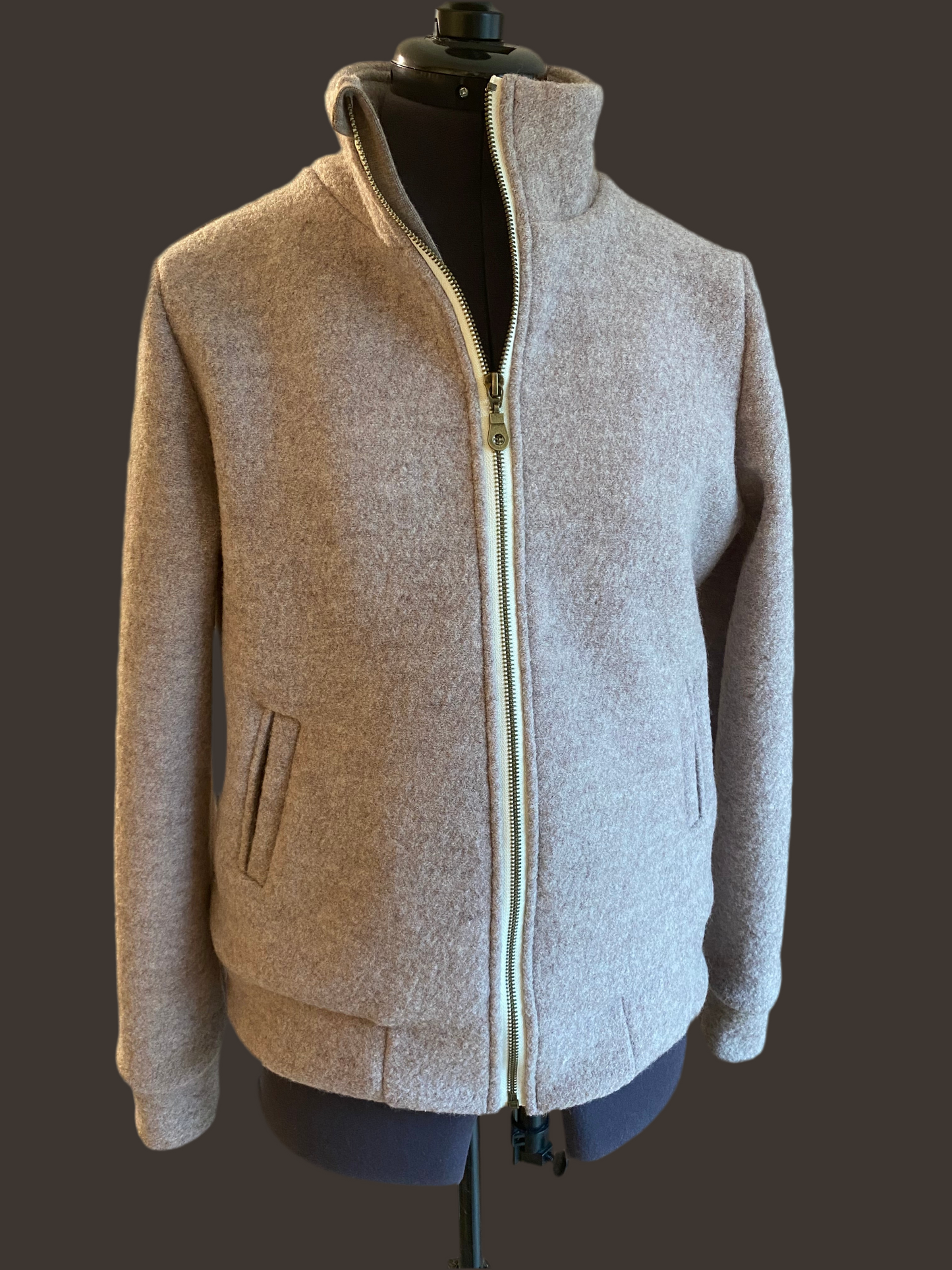 Jacke Wollwalk mit Reißverschluss