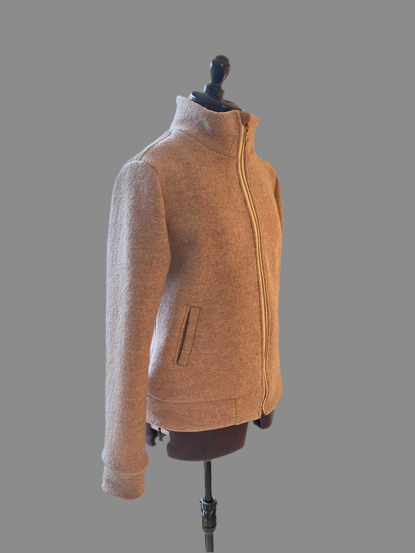 Jacke Wollwalk mit Reißverschluss