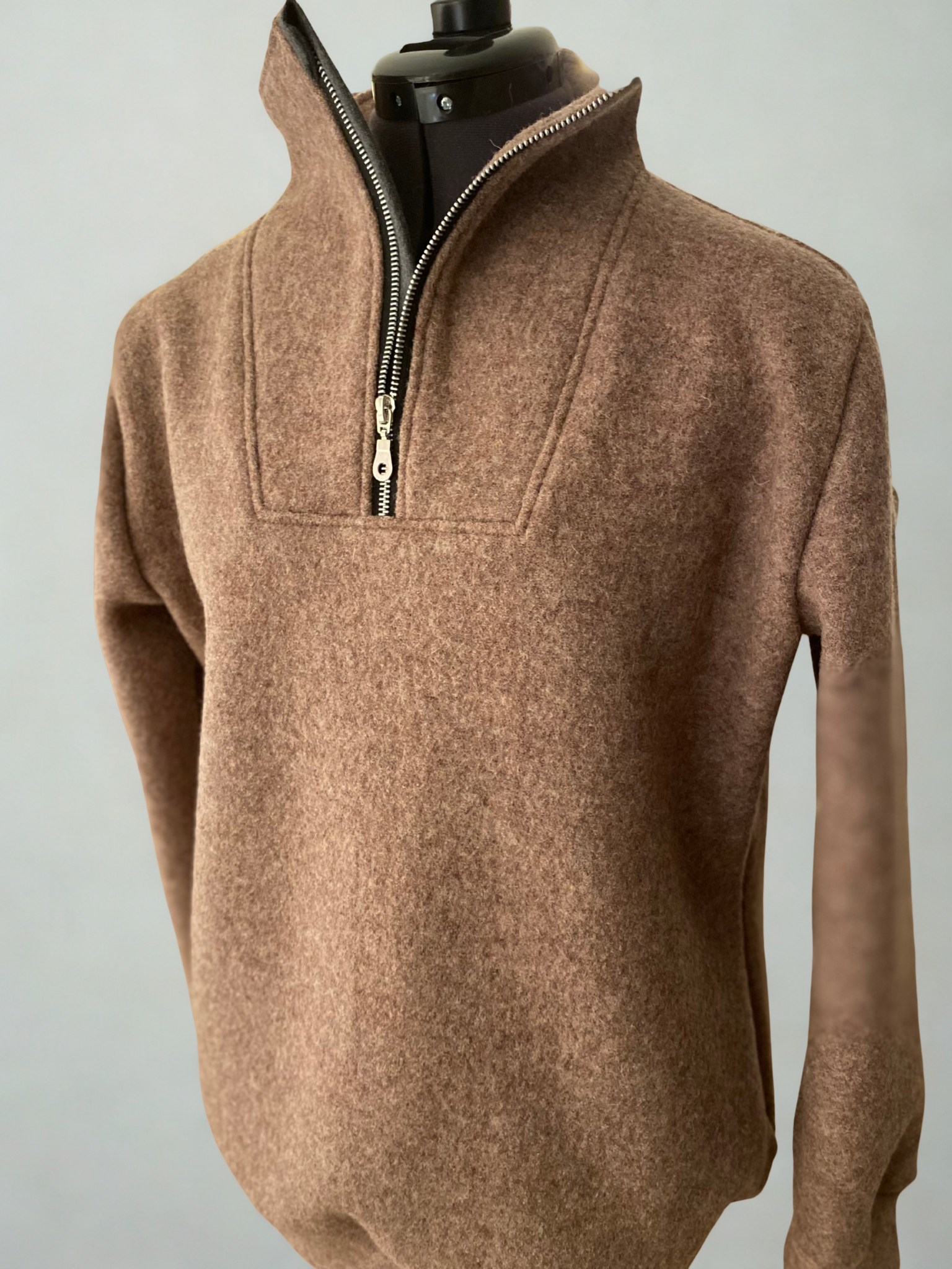 Troyer für Herren aus Walkwolle mit Reißverschluss – beskandi