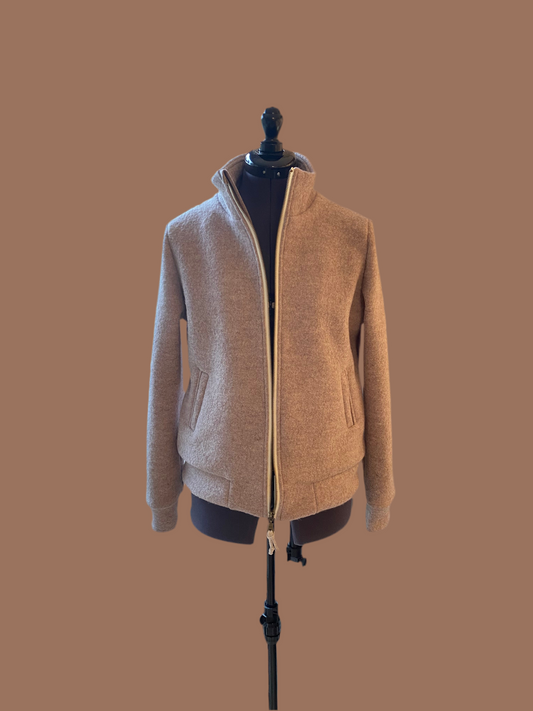 Jacke Wollwalk mit Reißverschluss